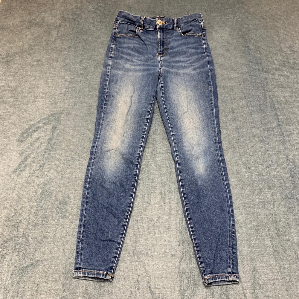 American Eagle Outfitters Jeans Women 4 26x26 Blue Denim Stretch Mid Rise Skinny